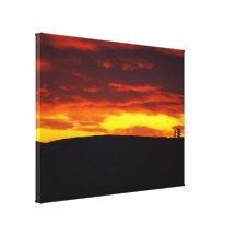 October Sunrise Stretched Canvas Print
