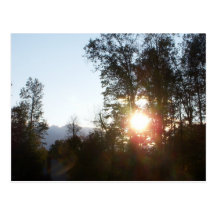 October Sunset Postcard