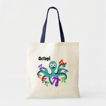 Octopi Canvas Bag