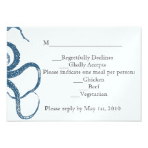 Octopus RSVP Personalized Invitations