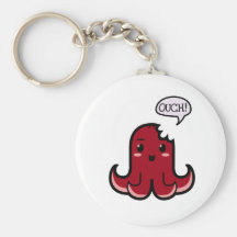 Octopus Sausage Bitten Keychain