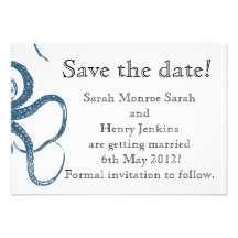 Octopus Save the Date Cards