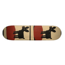 Odd Funny Looking Dog - Colourful Book Illustratio Skateboards