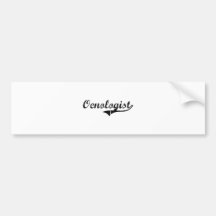 Oenologist Professional Job Bumper Sticker