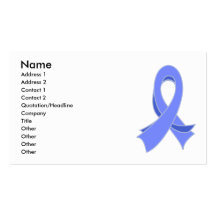 Oesophageal Cancer Stylish Ribbon Business Card