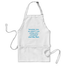 Of course I'm hard at work Apron