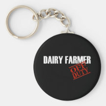 OFF DUTY DAIRY FARMER DARK KEY CHAINS