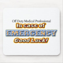 Off Duty EMERGENCY Mouse Pad