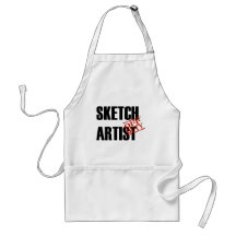 OFF DUTY SKETCH ARTIST LIGHT APRONS