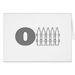 Offence (O Fence) Greeting Cards