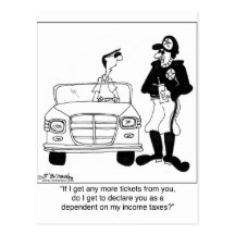 Officer declared as a dependent postcards