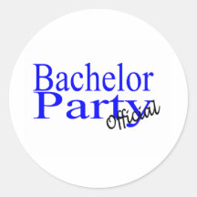 Official Bachelor Party Stickers