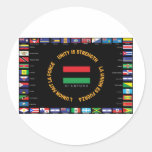 Official Caribbean Unity Flag Round Sticker