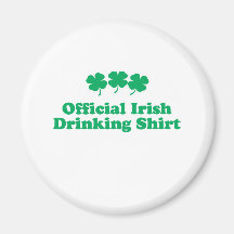 OFFICIAL IRISH DRINKING SHIRT REFRIGERATOR MAGNET
