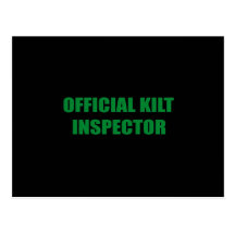 OFFICIAL KILT INSPECTOR POSTCARDS
