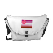 OFFICIAL LIPSTICK LESBIAN FLAG COURIER BAGS