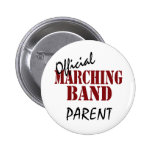 Official Marching Band Parent Pinback Button