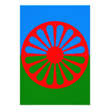Official Romany gypsy flag Invites