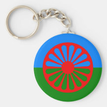 Official Romany gypsy flag Key Chains