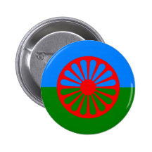 Official Romany gypsy flag Pins