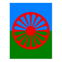 Official Romany gypsy flag Postcards