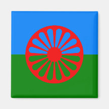 Official Romany gypsy flag Refrigerator Magnets