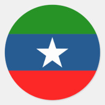Ogaden, Ethiopia Round Stickers