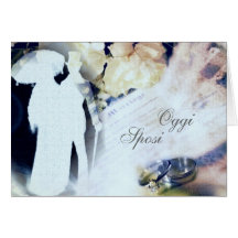 Oggi Sposi - Italian Wedding Announcement Card