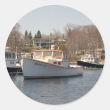 Ogunquit MAine Round Stickers