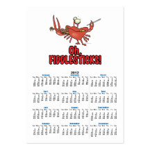 OH FIDDLESTICKS silly fiddler crab Business Card