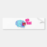 oh hai bumper sticker