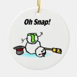 Oh Snap Broken Snowman Ornament