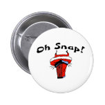 Oh Snap Stuck Santa Pinback Button