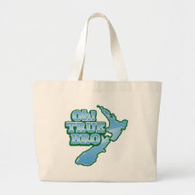 Oh TRUE BRo! kiwi map Canvas Bags