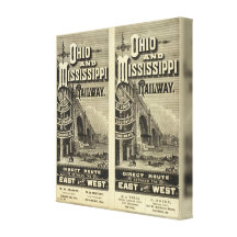Ohio and Mississippi Railway Canvas Prints