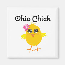 Ohio Chick Refrigerator Magnets