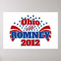 Ohio with Romney 2012 Poster