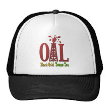 Oil, Black Gold, Texas Tea Mesh Hats
