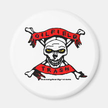 Oil Field Trash Skull, Magnet