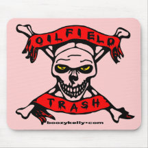 Oil Field Trash,Skull Mousepad,Oil Field Girl,Oil