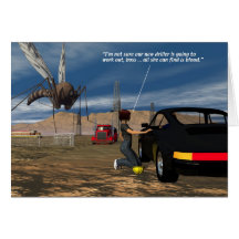 Oil Fields - Mosquito Driller Greeting Cards