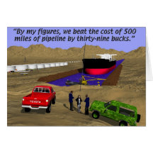 Oil Fields - Pipeline - Keystone Greeting Cards
