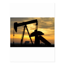Oil Pump Sunrise Post Card