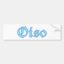 Oiso also bayrisch bayerisch Bayern Autoaufkleber