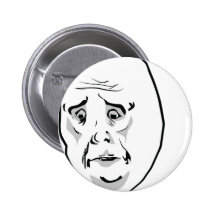 OK Okay face Pinback Buttons