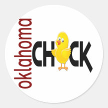 Oklahoma Chick 1 Stickers