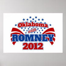 Oklahoma with Romney 2012 Print
