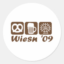 Oktoberfest 2009 - Munich Round Stickers