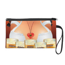 Oktoberfest Girl Wristlet Cosmetic Bag