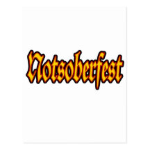 Oktoberfest Notsoberfest Post Card